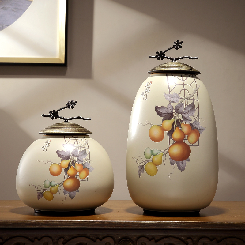 艺心艺意中古风花瓶玄关装饰摆件