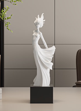 轻奢小众艺术客厅玄关装饰品摆件