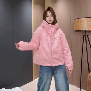 2026早春新款女装短款外套女简约百搭风衣夹克防风加棉上衣冲锋衣