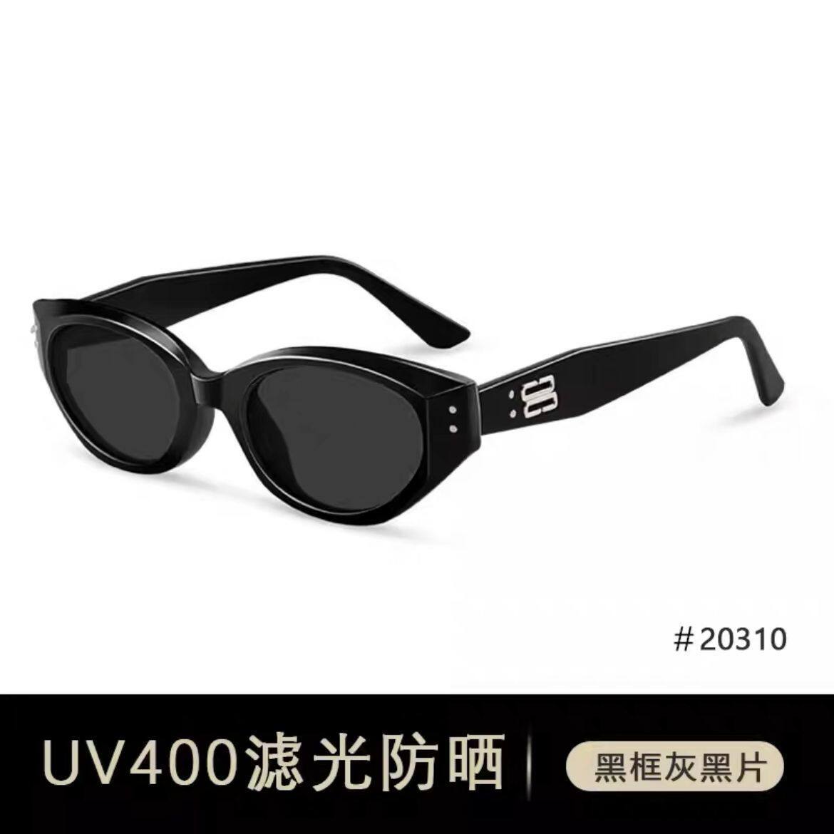 新款jennie珍妮同款墨镜roco明星网红同款防嗮墨镜女个性复古猫眼