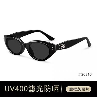 新款jennie珍妮同款墨镜roco明星网红同款防嗮墨镜女个性复古猫眼