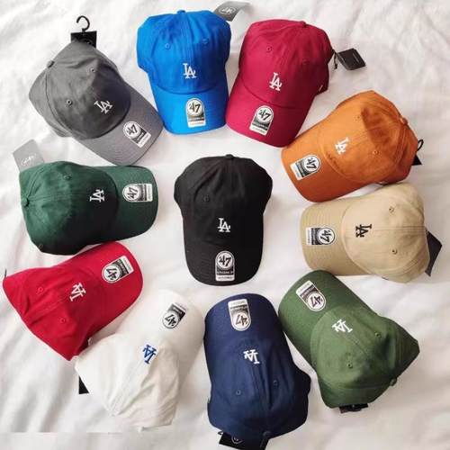 47brand软顶小标ny帽子mlb鸭舌帽la棒球帽遮阳帽女夏季经典潮男女
