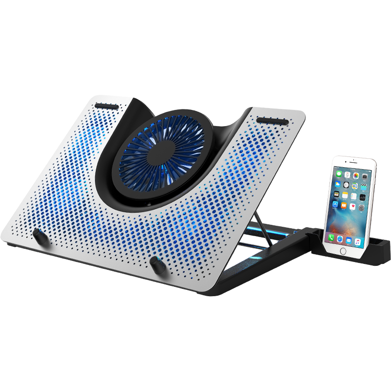 笔记本电脑散热器底座14寸15.6手提电脑支架铝合金桌面增高架子静音游戏本适用于联想华硕戴尔G15外星人X1417