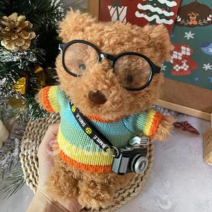 娃衣20cmjellycatlittle系列小熊毛绒玩偶娃围巾毛衣眼镜相机背包