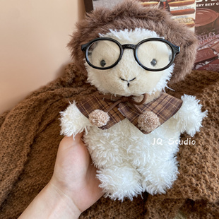 jellycat18cm小羊毛绒玩偶公仔礼物娃衣20厘米帽子套装披肩睡衣新