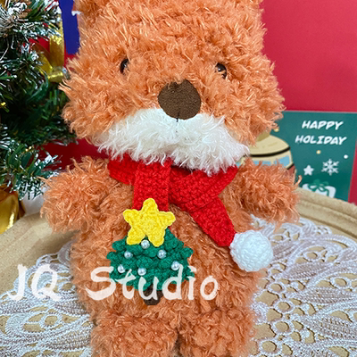 jellycat18cm萌宠狐狸娃娃围巾
