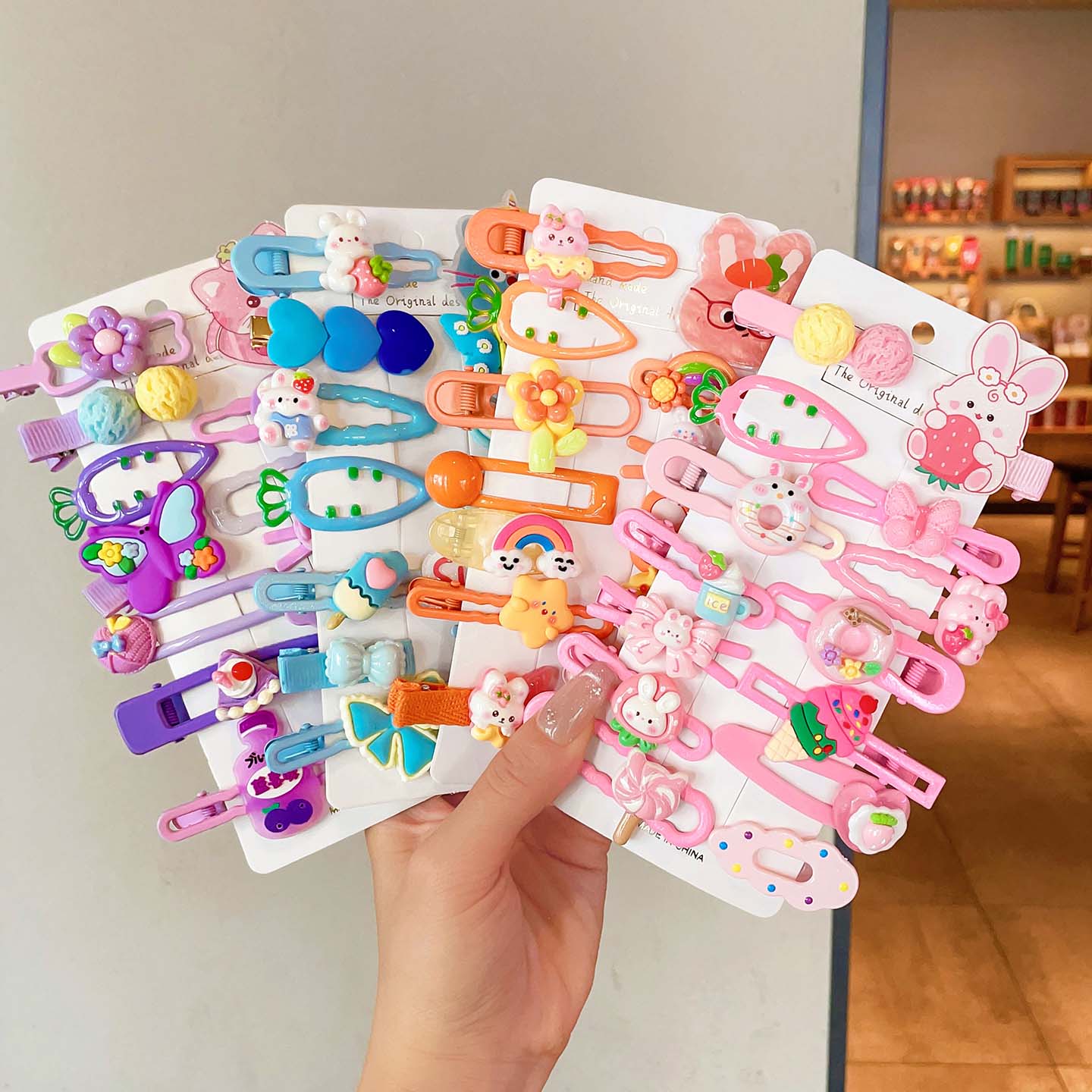 卡通可爱发夹头饰儿童不伤发