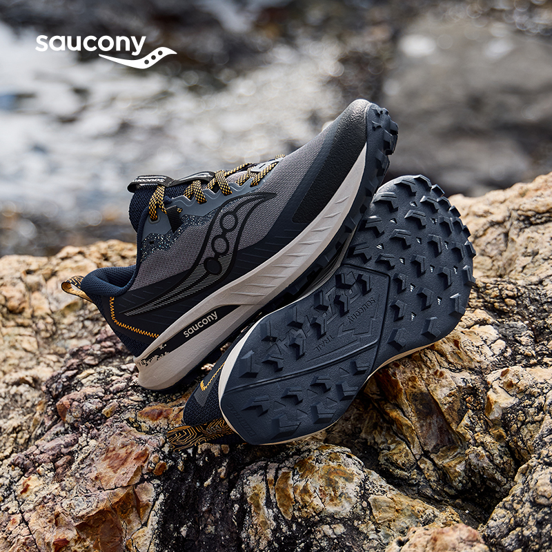 Saucony索康尼游隼15越野跑鞋男防滑耐磨户外徒步鞋