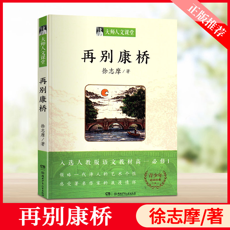 再别康桥大师人文课堂 入选人教版语文教材高一经典文学名著 湖南少年