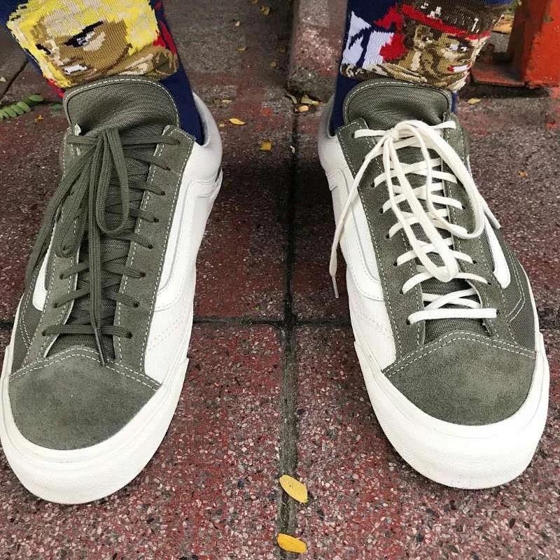 余文乐同款style 36鸳鸯鞋橄榄绿学生休闲板鞋男鞋女鞋低帮帆布鞋