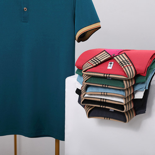 polo衫企业工作服定制印LOGO夏季翻领短袖男女工衣团体衫刺绣diy