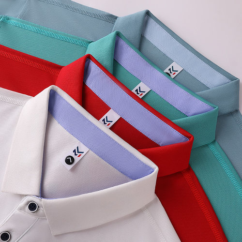 polo衫企业工作服定制印LOGO夏季翻领短袖男女工衣团体衫刺绣diy