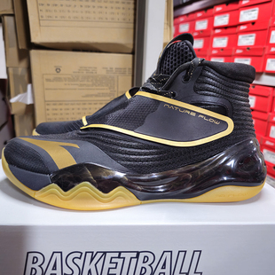 安踏男款运动鞋汤普森六代KT6战靴实战缓震高帮篮球鞋112131101