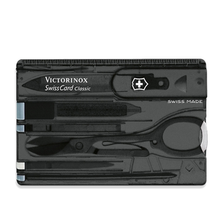 原装正品瑞士军刀维氏军刀卡 0.7133.T3(透黑)多功能卡片刀瑞士刀