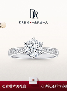 DRFOREVER简奢简约六爪求婚结婚克拉戒钻石戒指A02002