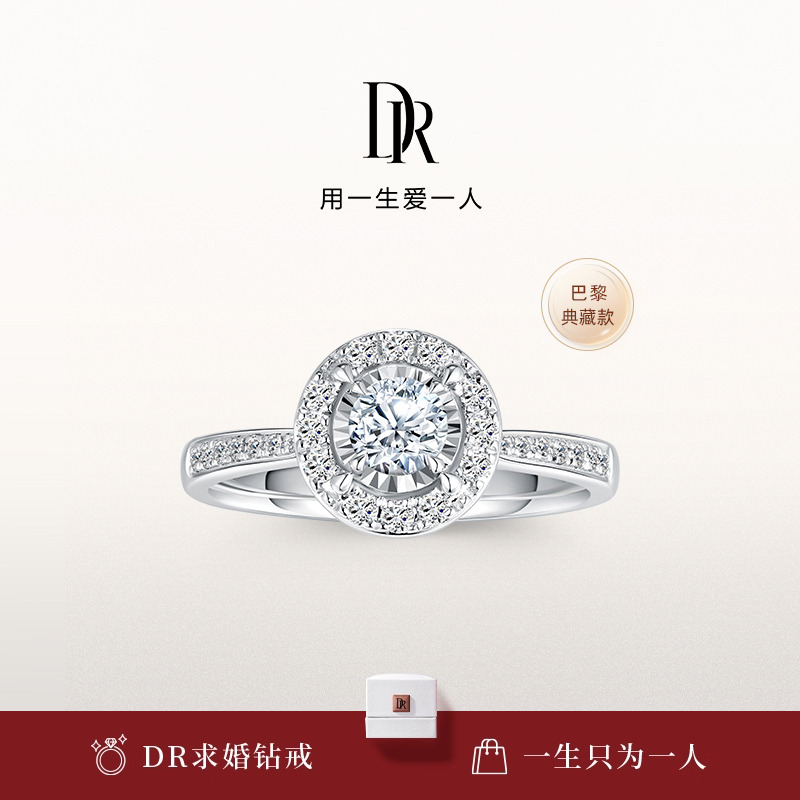 DR卢浮宫求婚钻戒钻石婚戒