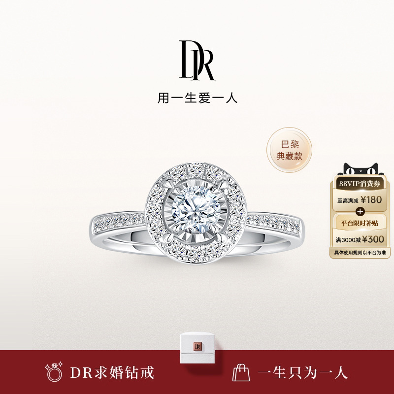 DR卢浮宫求婚钻戒钻石婚戒