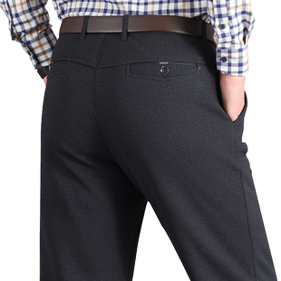 爸爸裤子冬季加绒加厚中老年人休闲裤男羊羔绒外穿棉裤冬款男裤