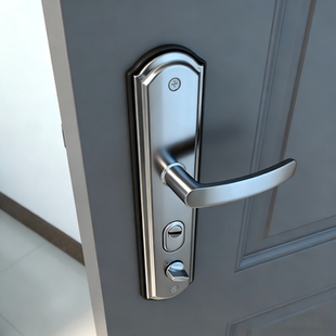 加厚防盗门门把手铝合金家用防撬大门入户门锁拉手通用型面板手柄