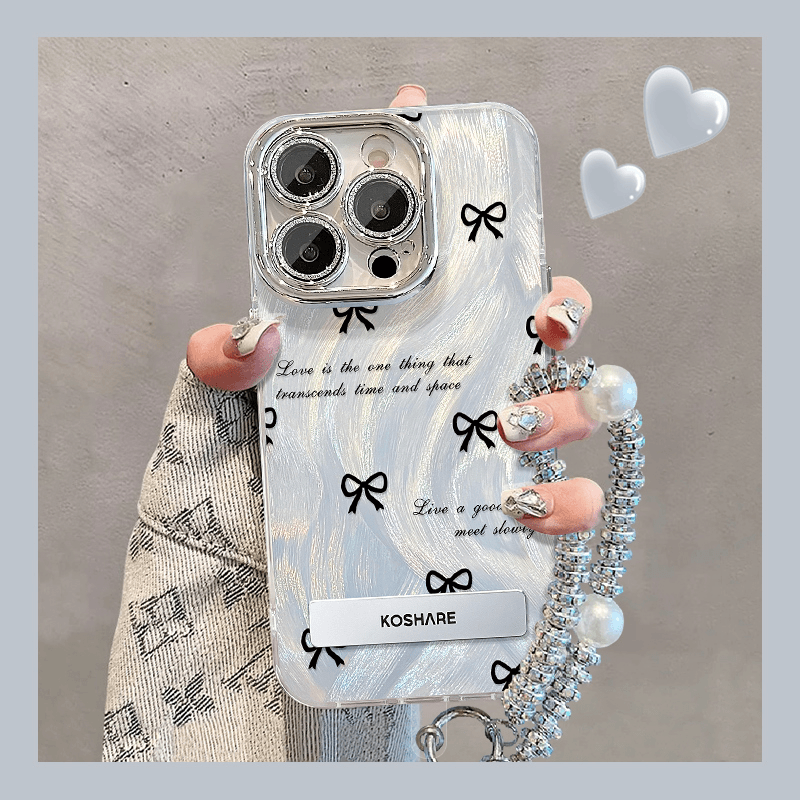 蝴蝶结适用苹果15promax手机壳iPhone14/13pro新款opporeno12全包镜头8plus华为P70女mate60pro荣耀200小米14
