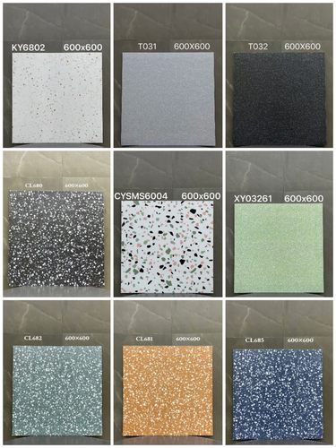 浴室洗手卫生间厕所白彩色水磨石60防滑地砖服装鞋奶茶餐饮店墙砖