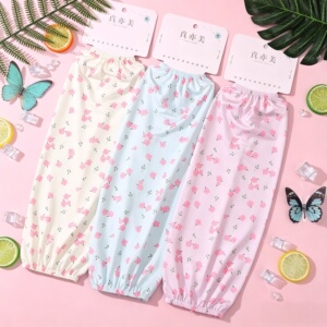 冰丝防晒袖套女夏防紫外线宽松直筒冰袖干活通用骑车遮阳薄款套袖