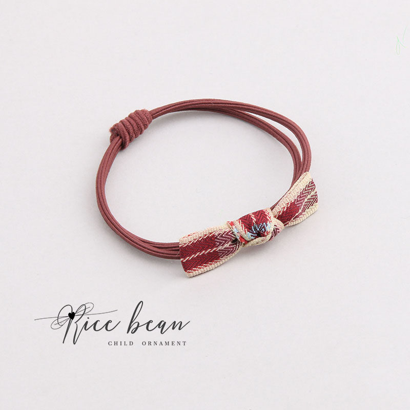 儿童皮筋发绳不伤发发饰可爱韩版公主头绳双层打结小女孩皮套发圈