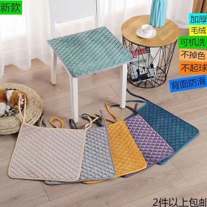 凳子椅子垫子坐垫学生教室带绑带防滑办公室餐桌椅电脑椅四季椅垫