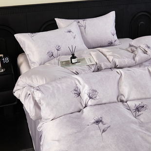 夏季 非全棉纯棉床上用品 凉感冰丝床单四件套主卧室被套罩2026新款
