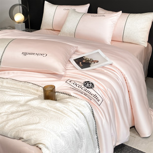 高级感水洗冰丝床上四件套夏天丝滑裸睡夏凉被套2026新款 床品 夏季