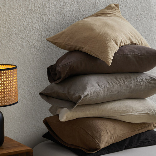 susan苏杉水洗棉枕套一对装