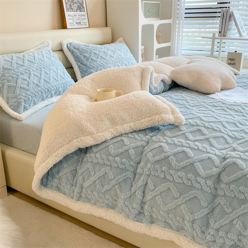 韩式塔芙绒四件套羊羔绒被套2025