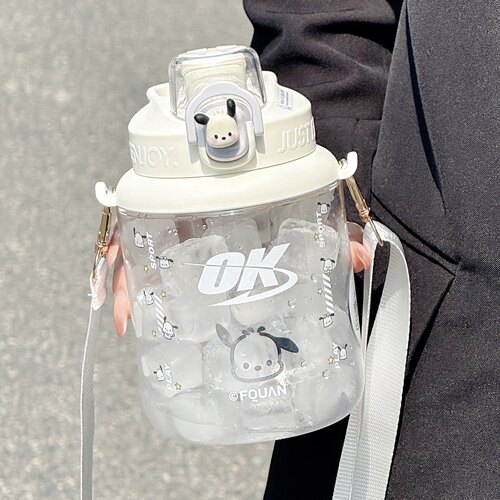 超大容量吸管运动水壶