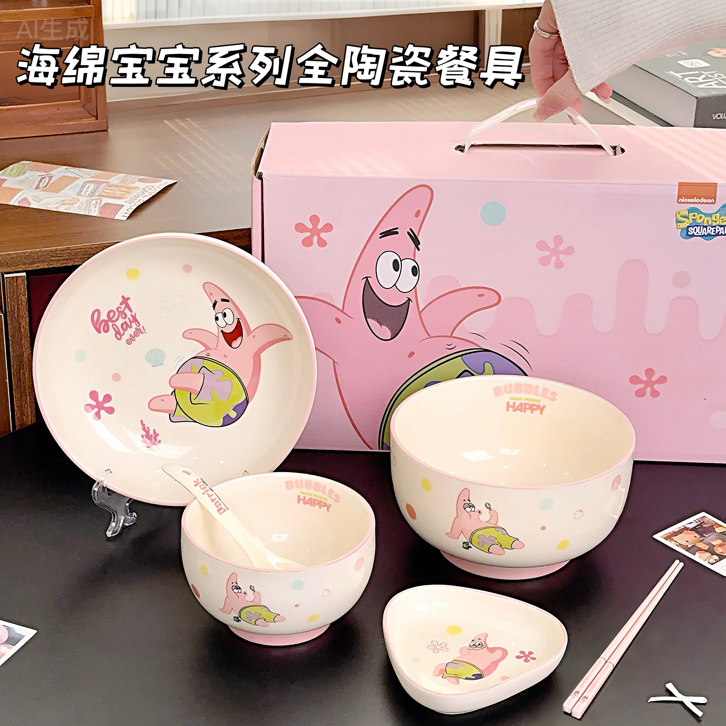 派大星陶瓷一人食餐具礼盒