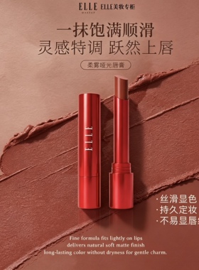 ELLE柔雾唇釉持久显色