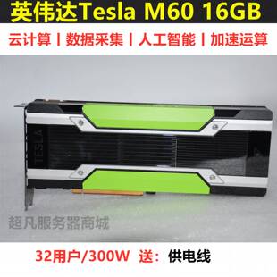 GPU加速卡专业图形虚拟化运算桌面深度学习 16GB M60 英伟达Tesla