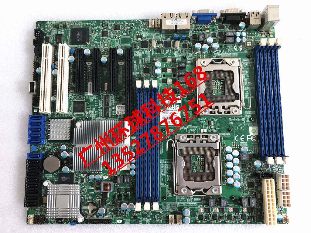 原装超微x8dtl-3 双cpu服务器主板 s5500芯片组 1366针主板