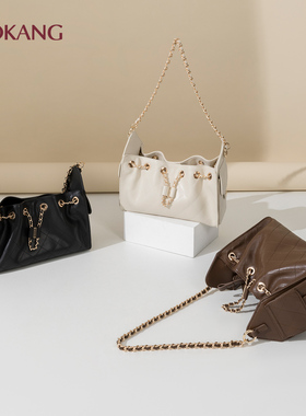 奥康 女包2026新品小香风菱格链条包女腋下包单肩斜挎包托特包