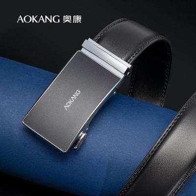奥康男士休闲简约自动扣皮带