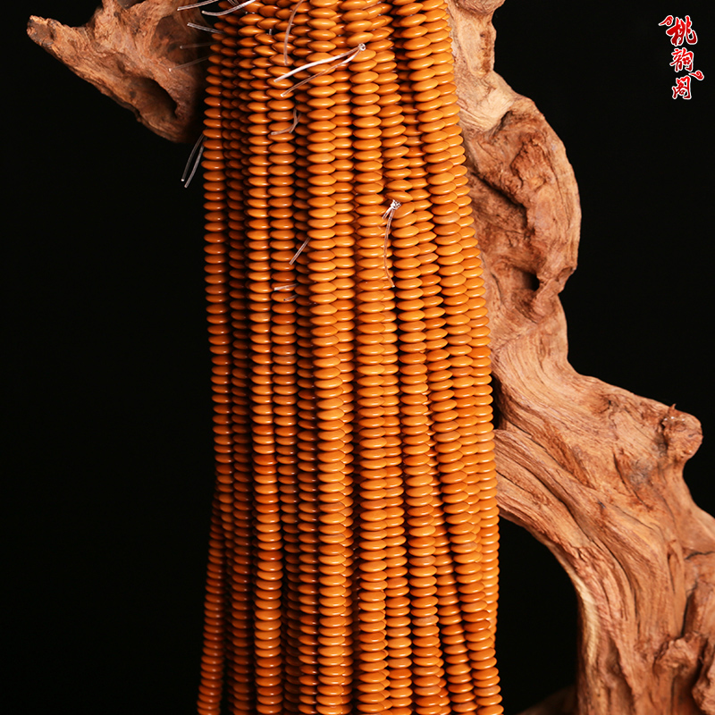 精品橄榄核挂绳飞碟隔片220粒算盘珠DIY竹节葫芦核雕隔珠手链项链
