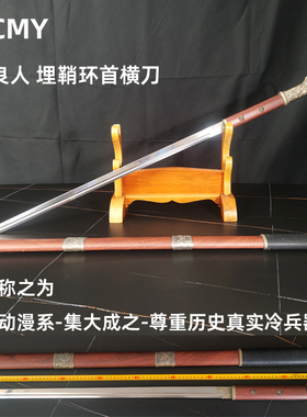 HCMY不良人唐横刀李星云天暗星COS武器国风周边埋鞘环首刀未开刃