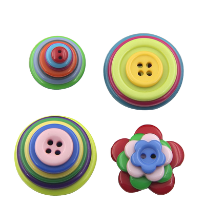 纽扣画DIY材料包糖果色儿童手工