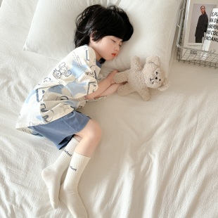 套装 宽松舒适洋气又高级夏季 短裤 短袖 儿童居家外穿服宝宝纯棉薄款