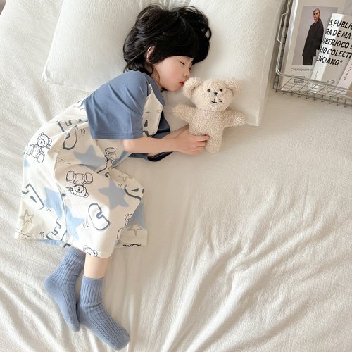 夏季儿童纯棉宽松睡裙高品质A类