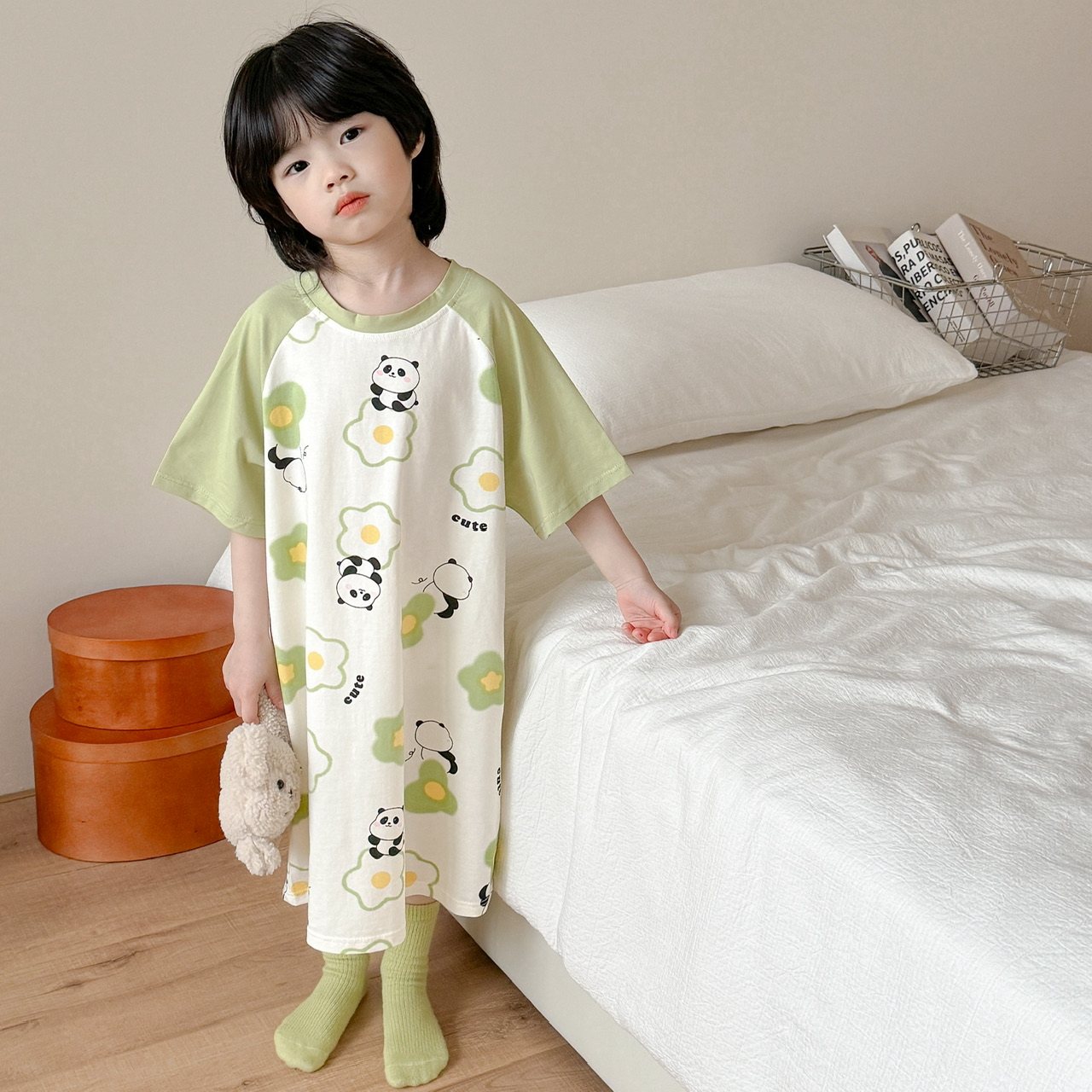 夏日缱绻，亲子睡裙里的温柔时光~男女儿童夏季纯棉宽松短袖睡裙,童装/婴儿装/亲子装,家居裙/睡裙,淘宝优惠券,粉丝福利购,淘宝优惠卷