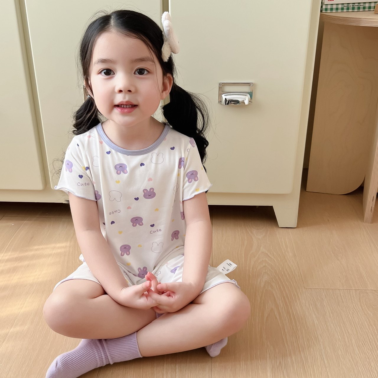 裸感清凉~夏季女童睡裙A类女宝兰精莫代尔家居裙子公主清凉连衣裙