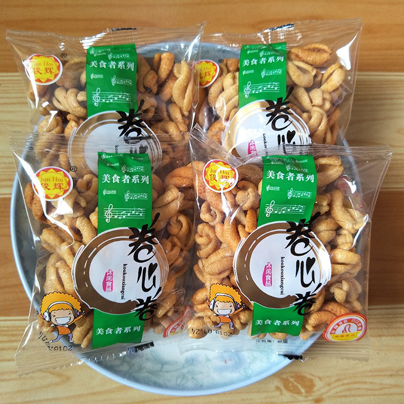 俊辉休闲零食卷心卷香酥脆数字饼膨化散装食品甜辣80后90怀旧小吃