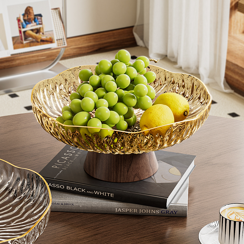 轻奢高档沥水果盘客厅家用干果盘
