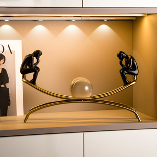 轻奢高档样板间摆件家居客厅酒柜电视柜装饰品高级感桌面玄关摆设