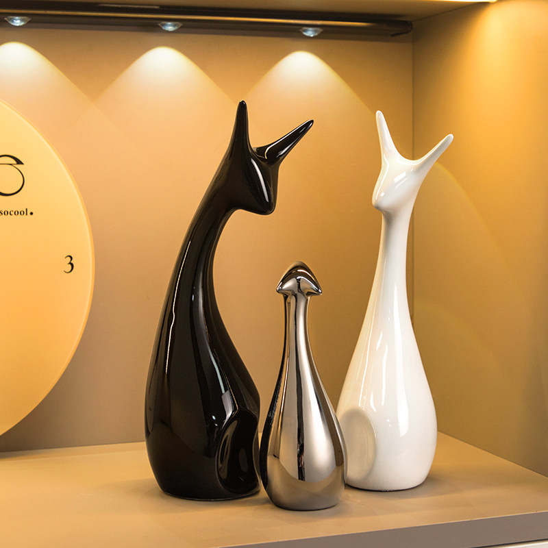 现代轻奢陶瓷软装摆件家居客厅酒柜电视柜装饰品玄关桌面摆设礼物,家居饰品,装饰摆件,淘宝优惠券,粉丝福利购,淘宝优惠卷